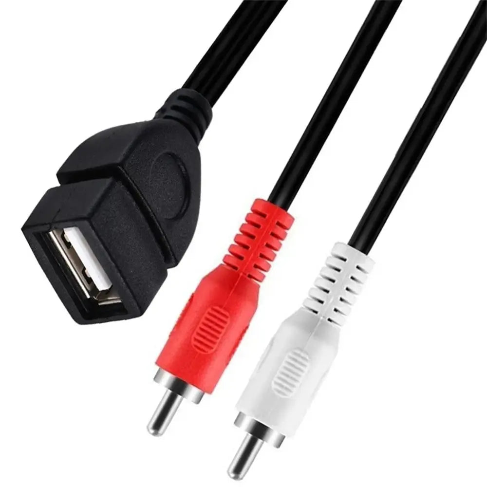 Male Plug USB Male to RCA Male Female Socket Extension Cable Audio Cable Video Extension Cables USB Female to RCA Male Cable Oasis Select
