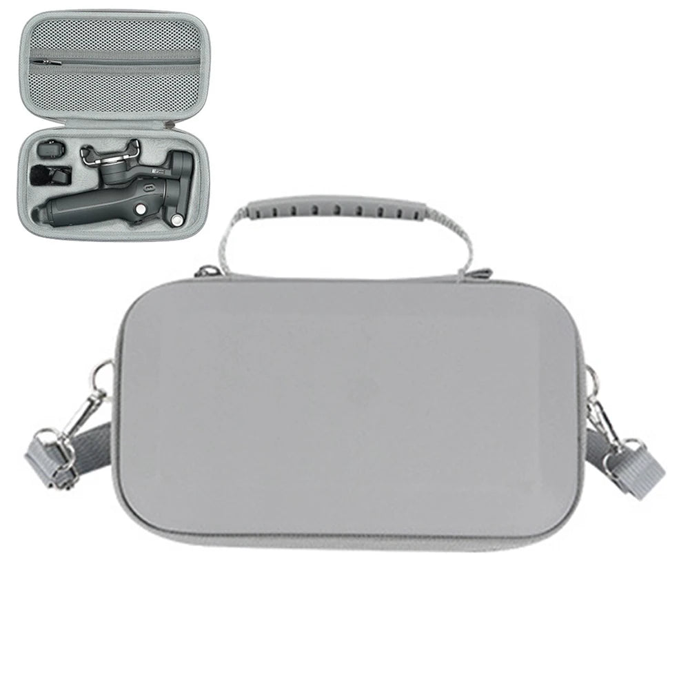 Portable Storage Bag Shockproof Handheld Action Camera Case with Shoulder Strap Camera Protective Case for DJI Osmo Mobile 7/7P Oasis Select gray China Mainland