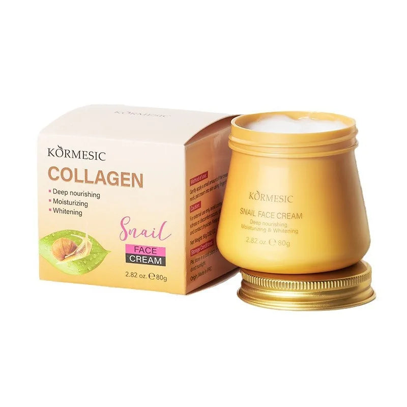 Snail Collagen Face Cream – Firming & Brightening Korean Skincare Face Moisturizer Cream Oasis Select 1pc