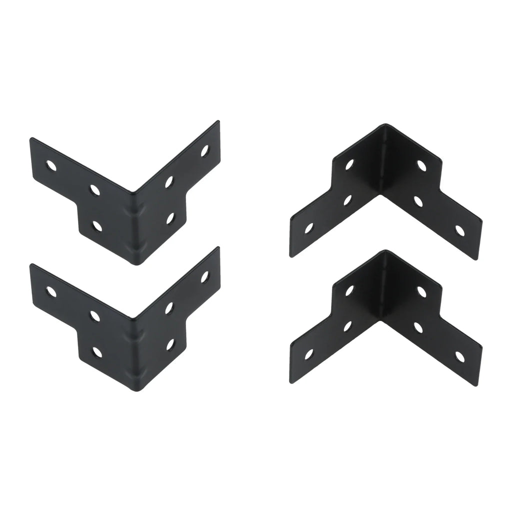 4-Pack Metal Corner Brackets for Flight Case & Wood Box Protection