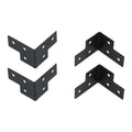 4-Pack Metal Corner Brackets for Flight Case & Wood Box Protection