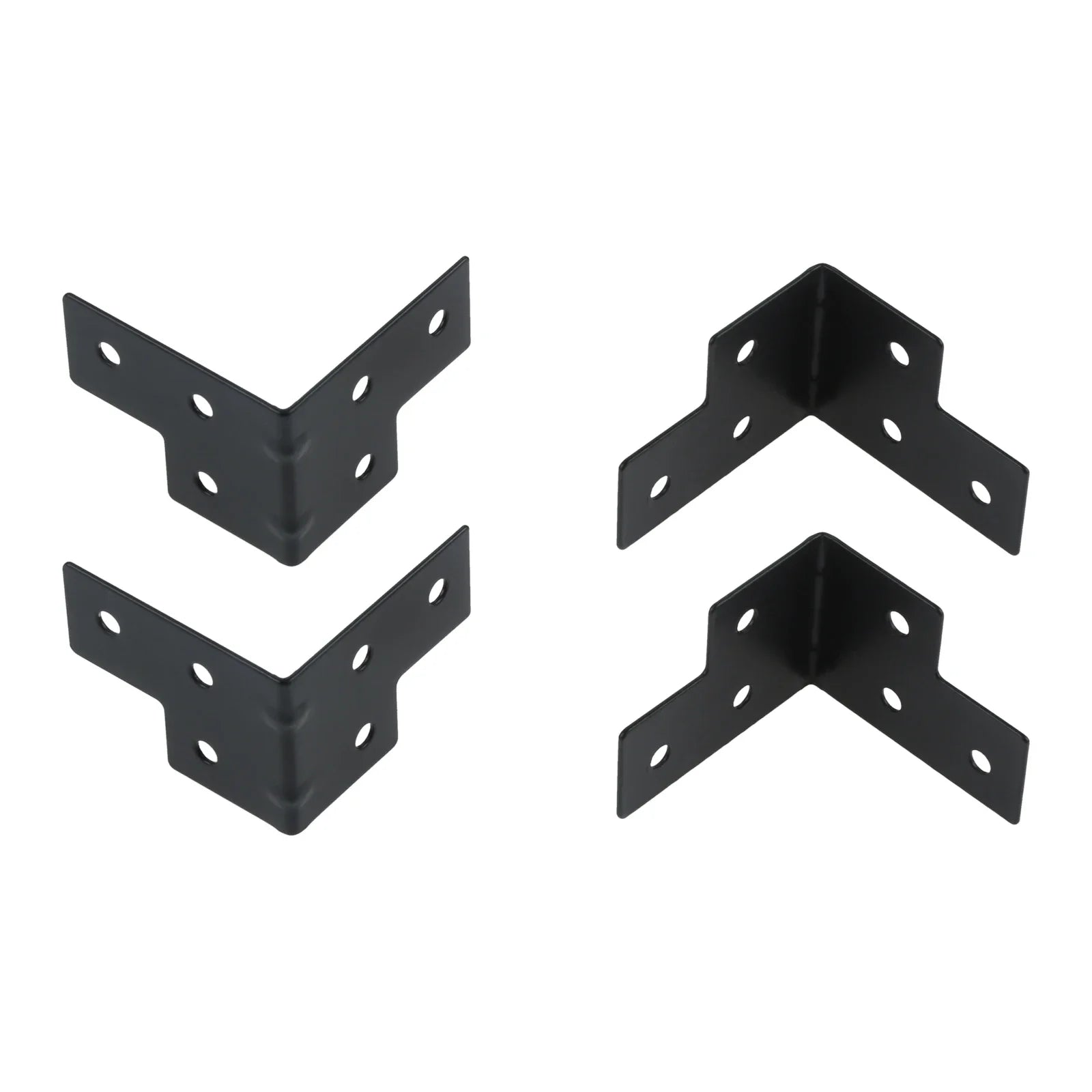 4-Pack Metal Corner Brackets for Flight Case & Wood Box Protection