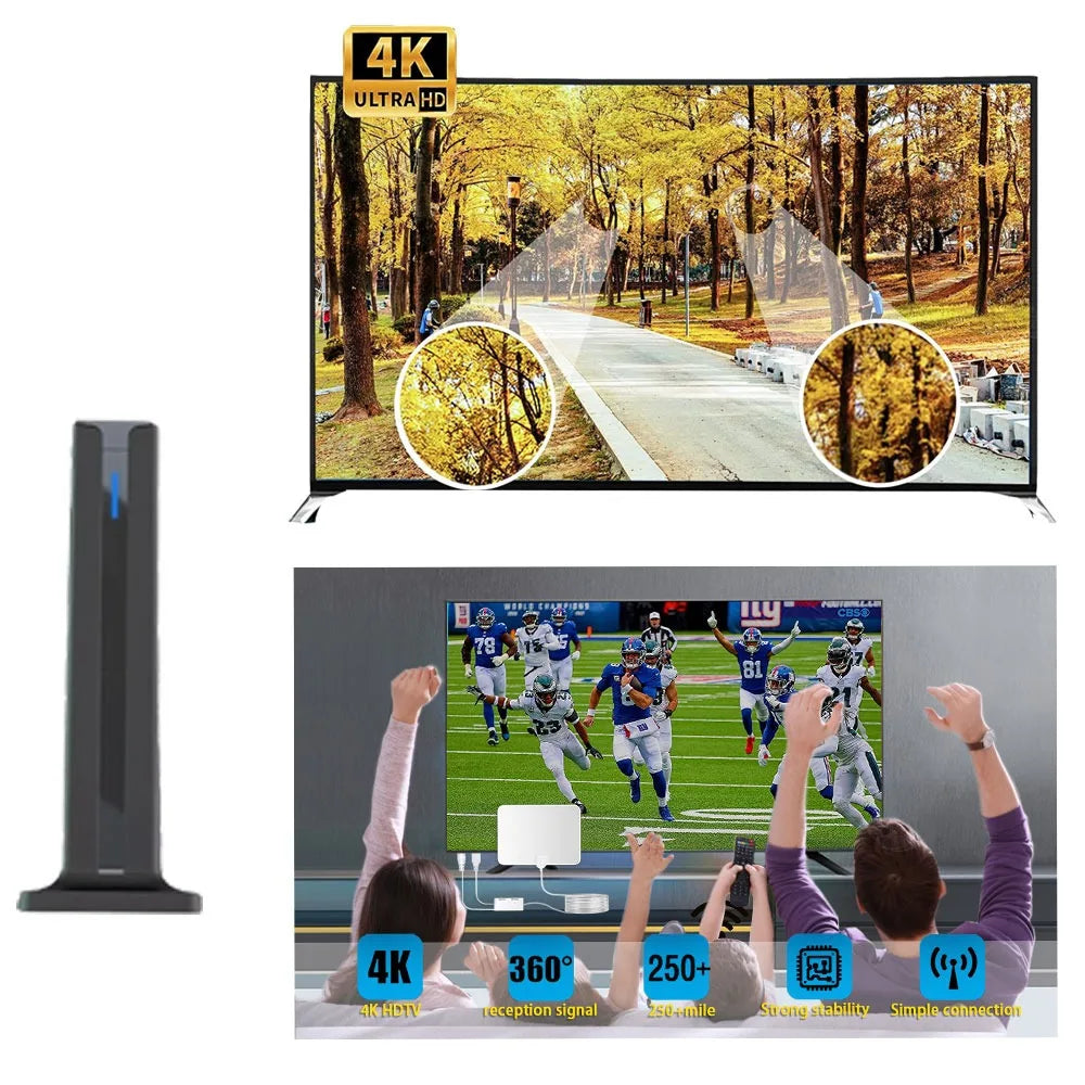2025 New Indoor Digital TV Antenna HDTV T Type Terrestrial Wave Vertical Antenna Stable Signal Reception Oasis Select