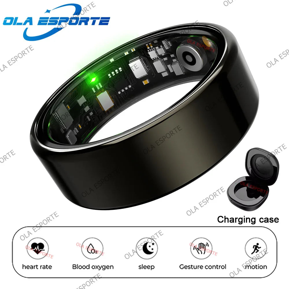 Smart Ring 2025 – Heart Rate, SpO2 & Sleep Tracker | 5ATM