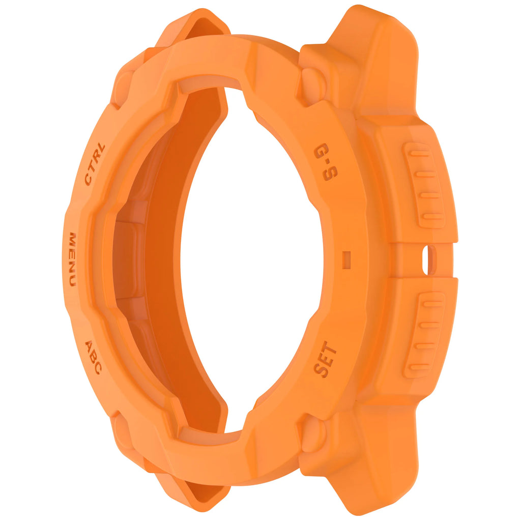 TPU Case for Garmin Instinct 3 45mm 50mm AMOLED Solar Bumper Cover Smartwatch Bumper Case Oasis Select orange instinct 3 50mm