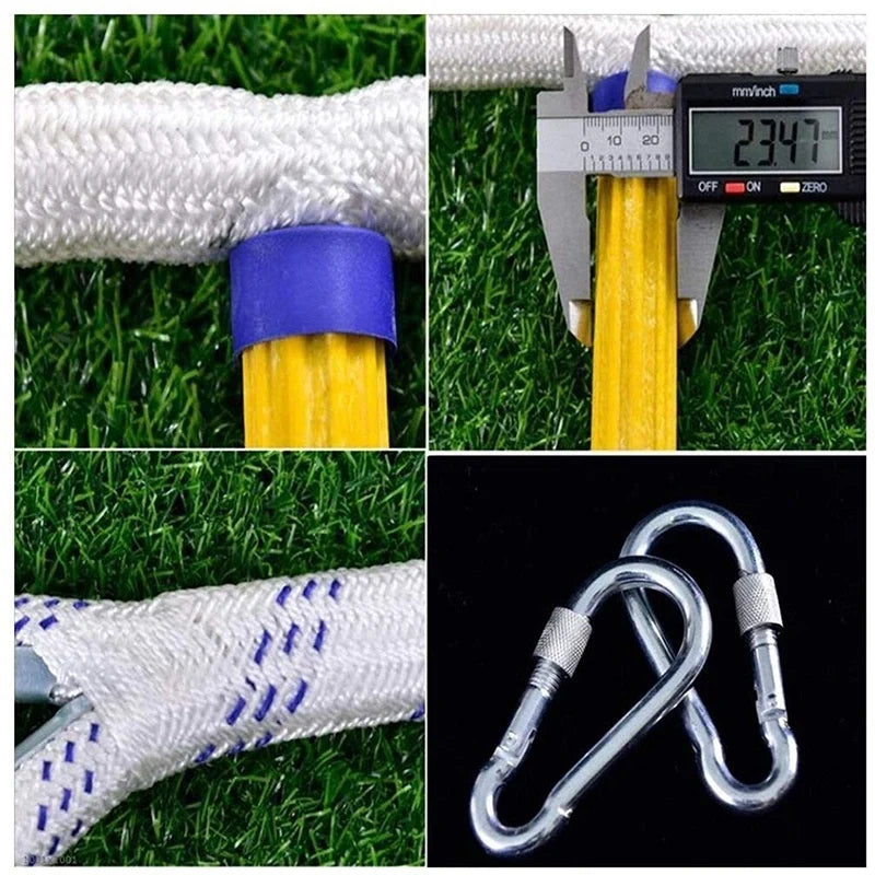 5M Flexible Ladder Rope Ladder Insulated Rock Climbing Anti-Skid Engineering Rope Ladder Rescue ladder for working at height Oasis Select