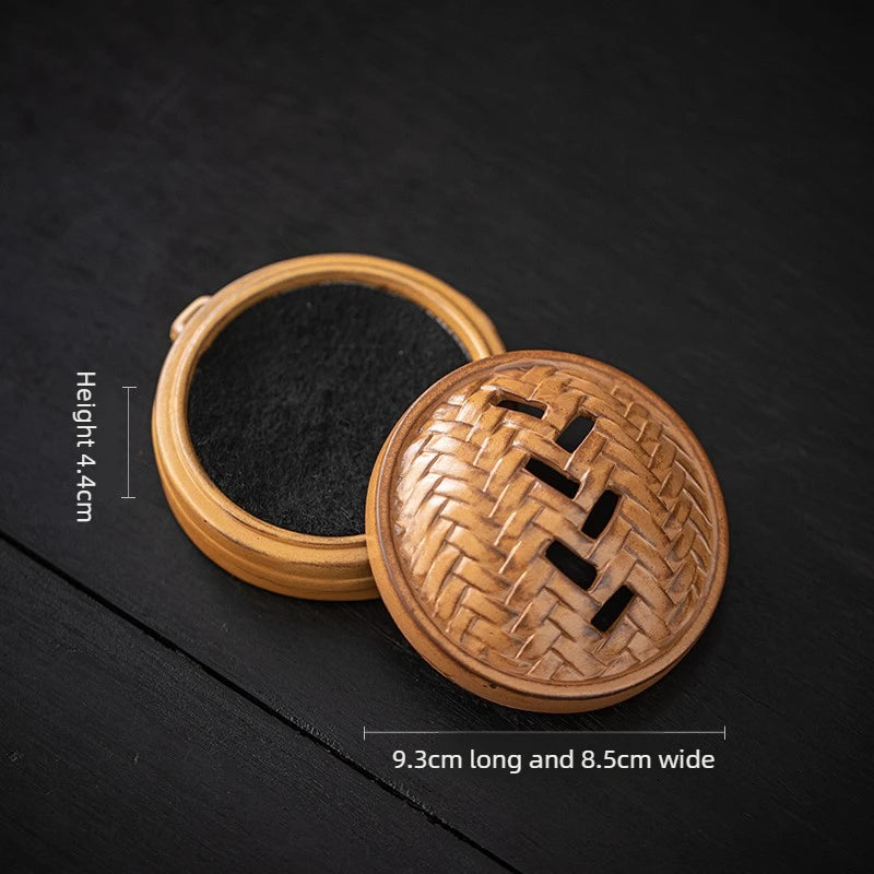 Ceramic Steamer Plate Incense Burner Creative Xiaolongbao Incense Socket Household Tea Ceremony Is Booming Oasis Select A