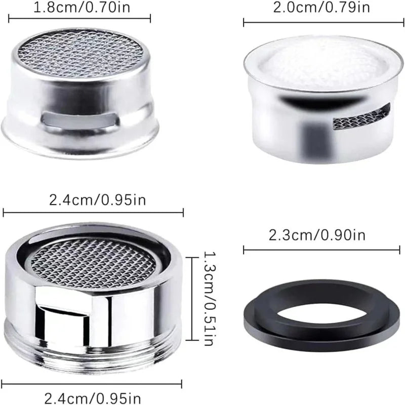 Brass Water Saving Faucet Tap Aerator 24mm Thread Filter Mixed Nozzle Bubbler Bathroom Faucet Replacement Parts Oasis Select