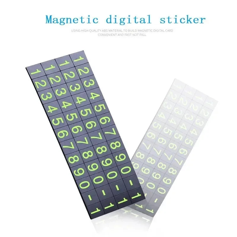 1/2/3/4pcs Portable Car Phone Number Card Temporary Parking Card Plate Telephone Number Car Park Stop Automobile Accessories Oasis Select