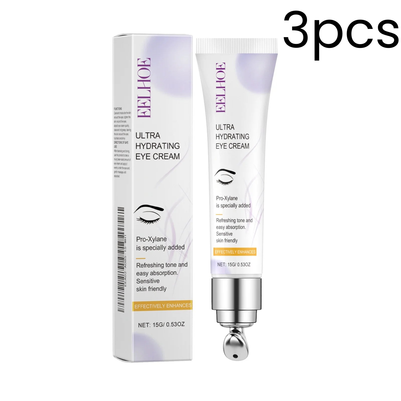 EELHOE Ultra Hydrating Eye Cream Deep Nourishing Reduce Fine Lines Eliminate Puffiness Anti Aging Fast Absorbing Eye Moisturizer Oasis Select 3pcs