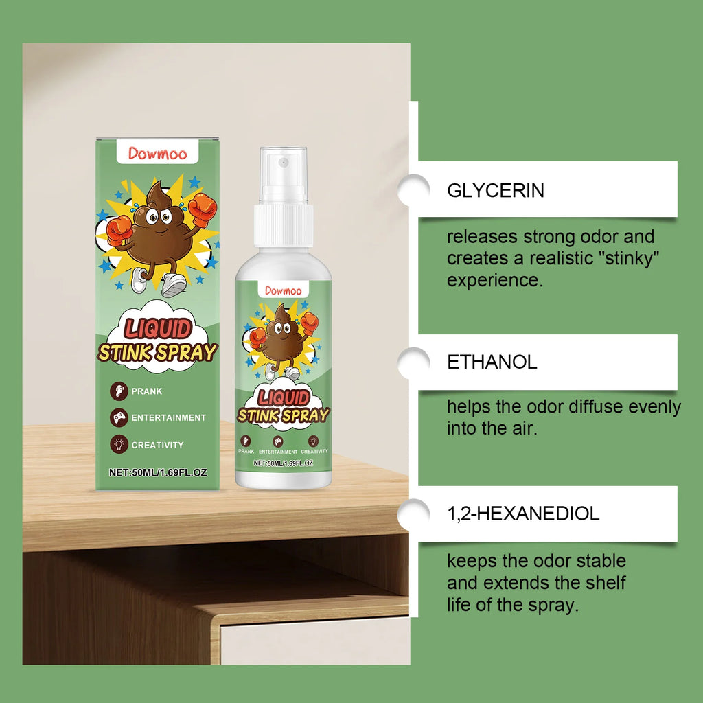 Fart Spray Prank Stink Bomb Gag Gift Funny Novelty Toy Adults Friends Party Halloween April Fools Day Practical Joke Supplies Oasis Select