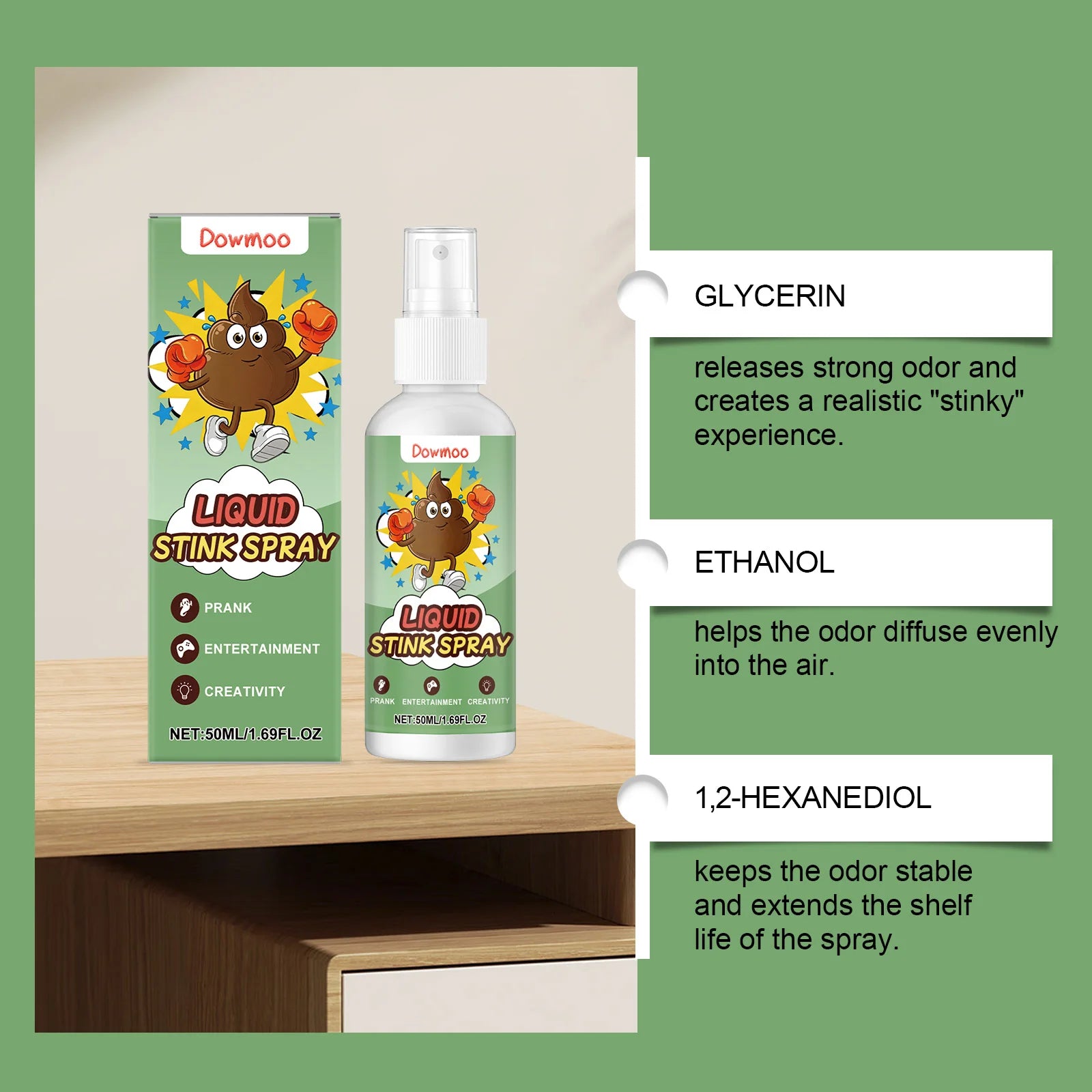Fart Spray Prank Stink Bomb Gag Gift Funny Novelty Toy Adults Friends Party Halloween April Fools Day Practical Joke Supplies Oasis Select