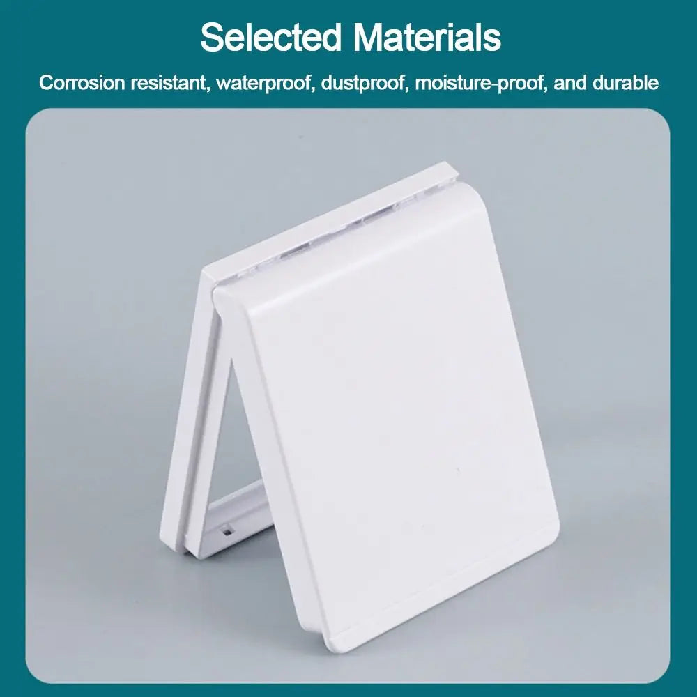 Self-Adhesive Plastic Switch Protective Cover Wall-mounted Socket Waterproof Box Bathroom Protection Socket Electric Plug Cover Oasis Select