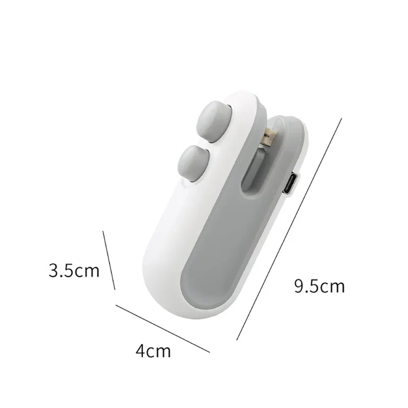 Portable Mini Sealer 2 in 1 Heat Sealer For Snacks Home use rechargeable sealer Vacuum Sealer Snacks plastic bag heat sealer Oasis Select