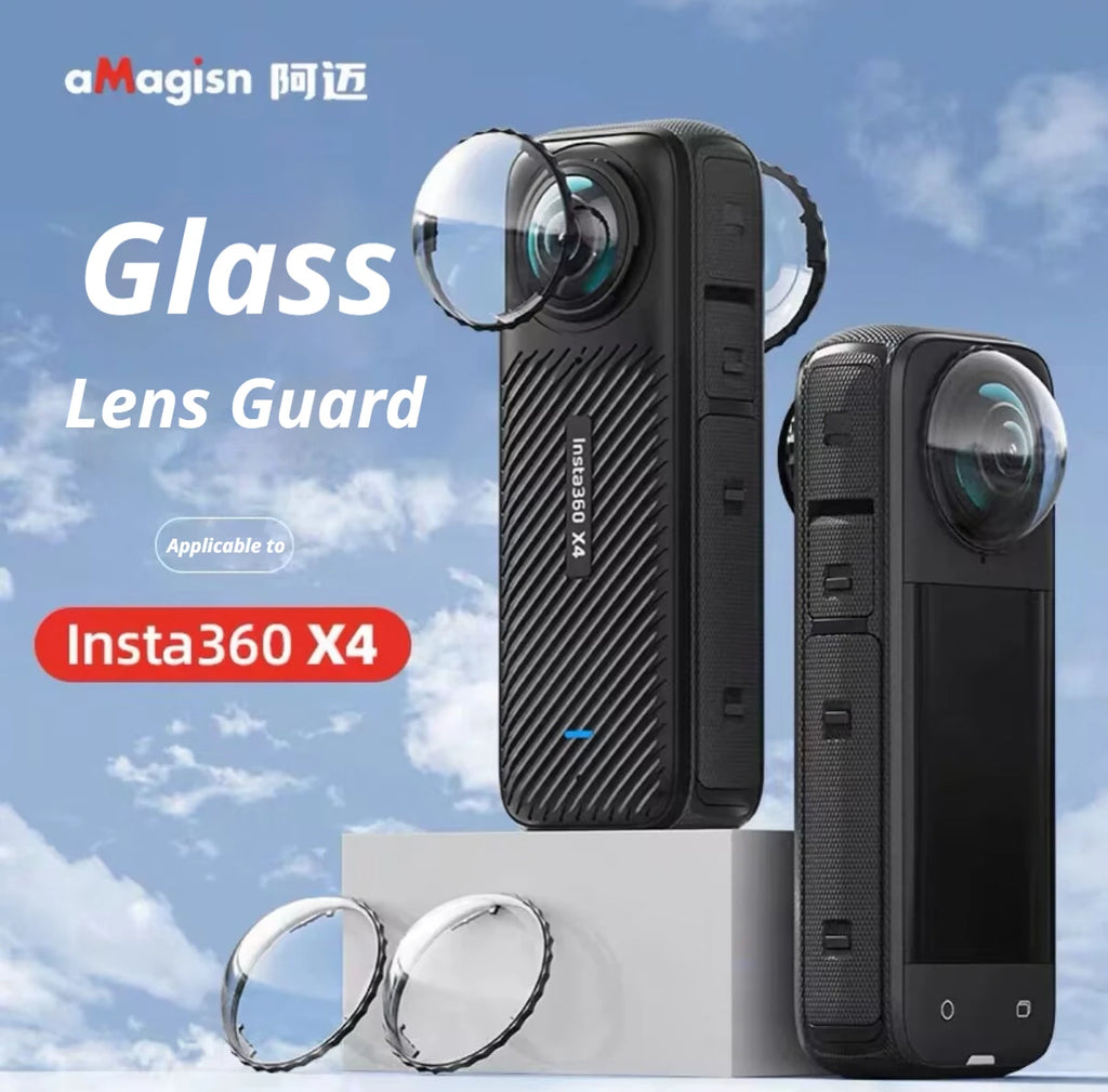Tempered Glass Lens Guards for Insta360 X4 – 2-Pack