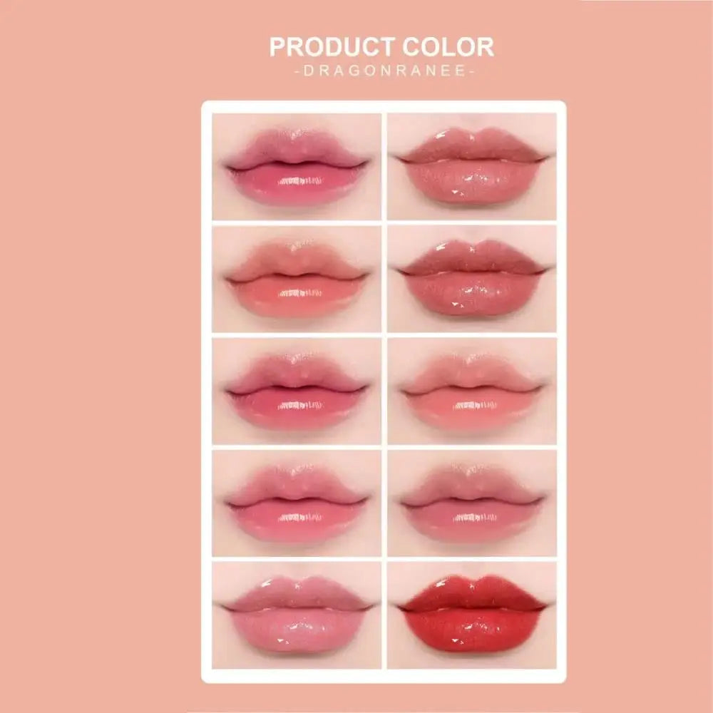 Dragon Ranee 10-Color Lip Gloss Set – Mirror Finish & Long-Lasting