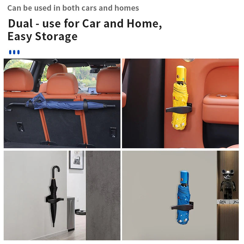 Car Umbrella Holder Clip – Seat Back & Trunk Organizer