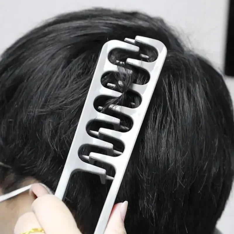 Volumizing Wide-Tooth Hair for Men Fluffy Texture Styling Comb Fluffy Hair Roots Korea Natural Curling A Comb for Hair Care New Oasis Select