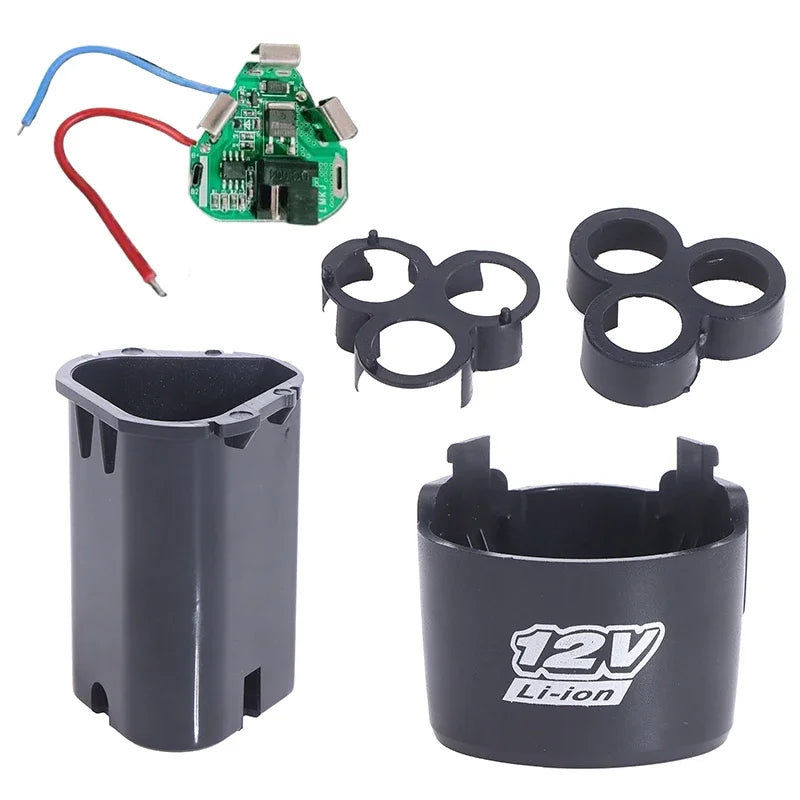 BMS 18650 Lithium Box Circuit Pack Shell Case Bracket Hand Drill Power Li-ion Battery Protection Board 3S 12V DC Electric Tool Oasis Select