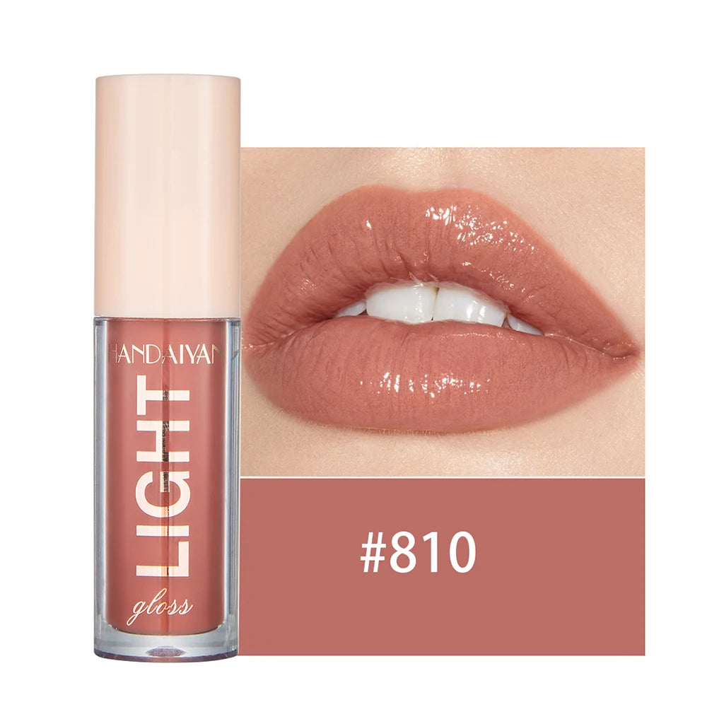 12 Shades Mirror Effect Lip Gloss Moisturizing Long Wear Jelly Honey Lip Balm Women Makeup Cosmetic Plumping Glossy Oasis Select 810