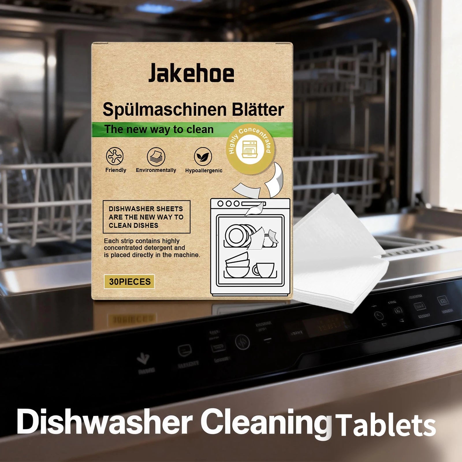 Dishwasher Cleaning Tablets Oil Dirt Removal Descaling Detergent Tablets High Efficient Kitchen Cleaning Tools for Dishwasher Oasis Select