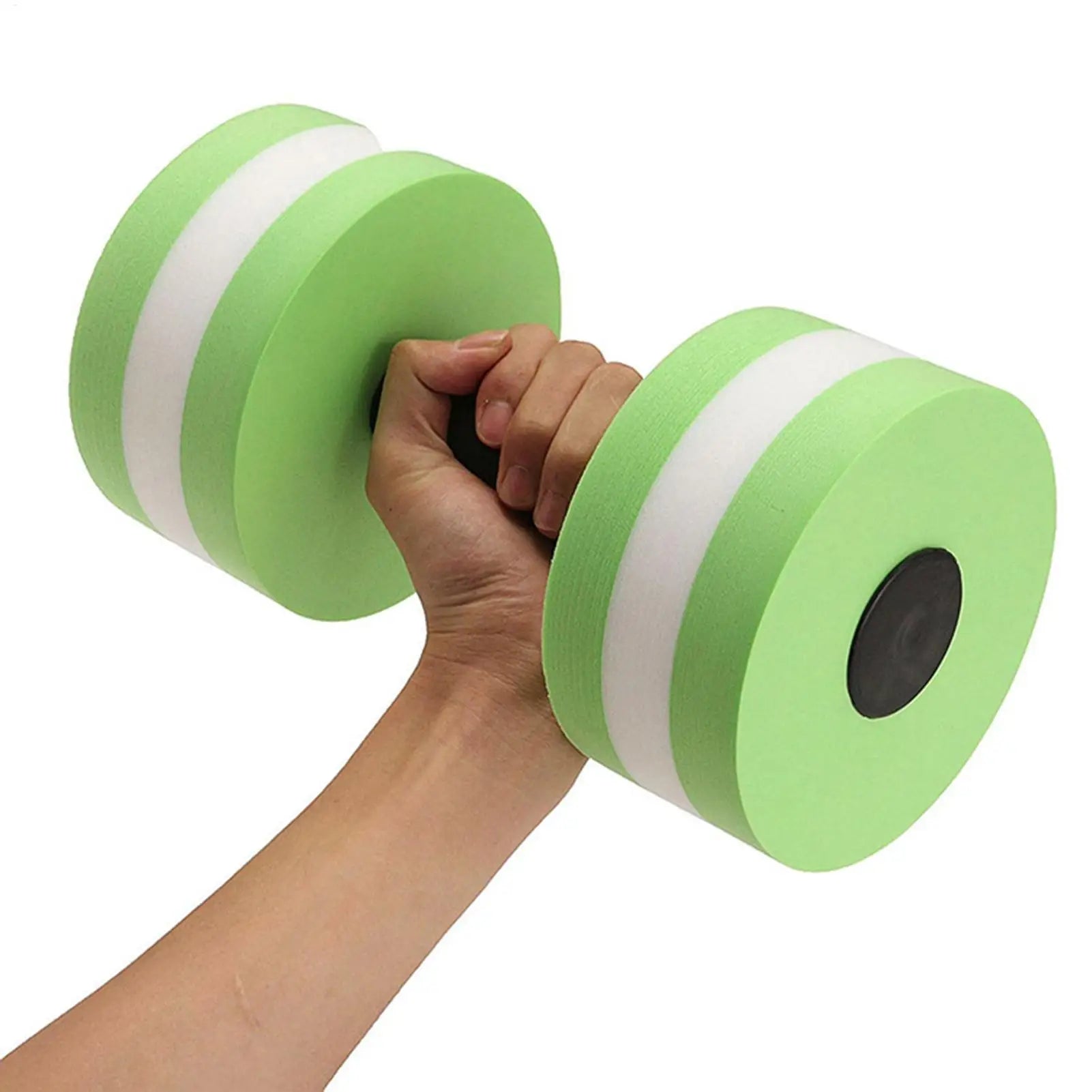 2pcs EVA Water Foam Floating Dumbbell Swimming Pool Water Weight Aerobics Automatic Float Aquatic Barbell Swim Fitness Dumbbell Oasis Select