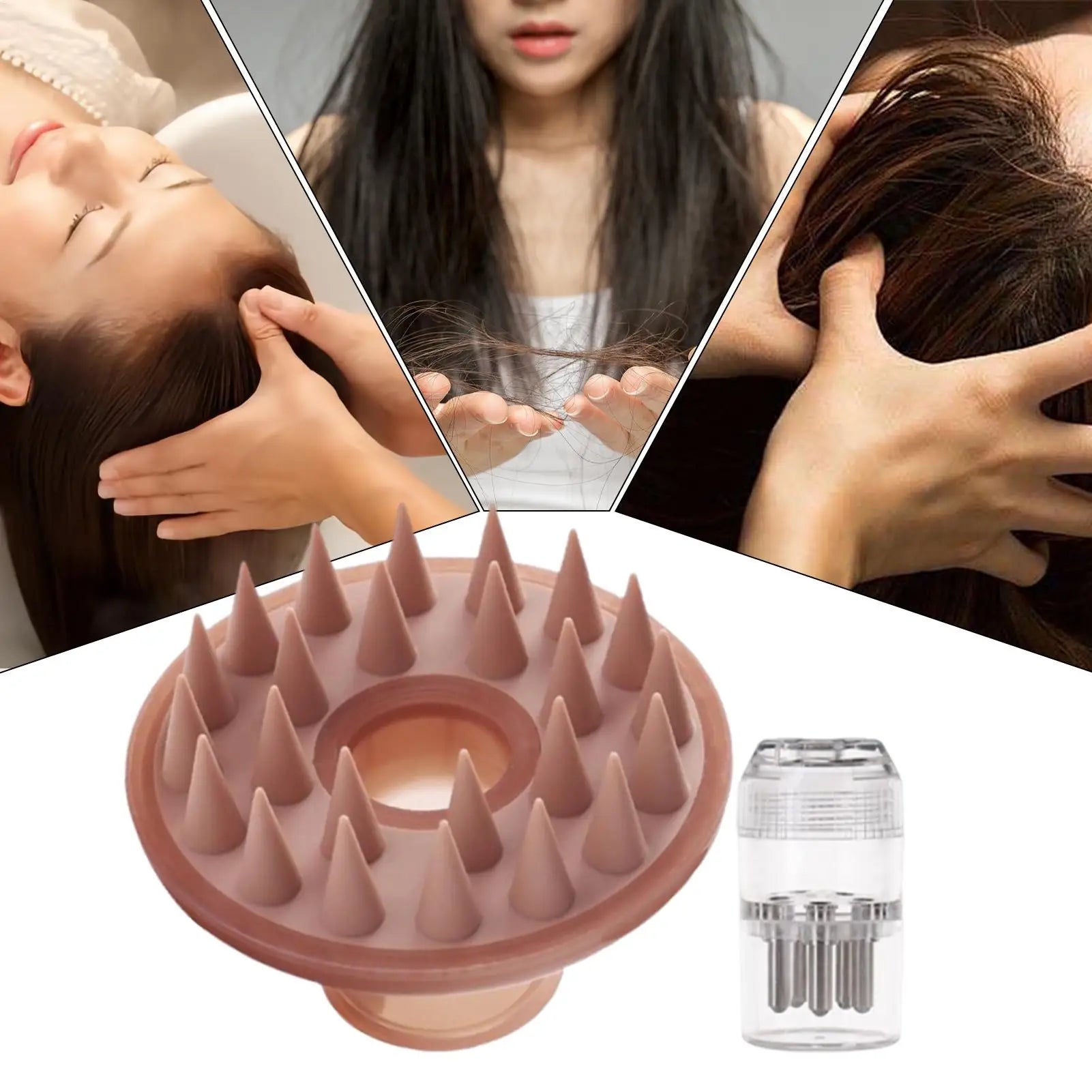 Silicone Scalp Massager Shampoo Brush Hair Stimulator Brush Bath Massage Brush Scalp Massager Hair Shower Brush Oasis Select
