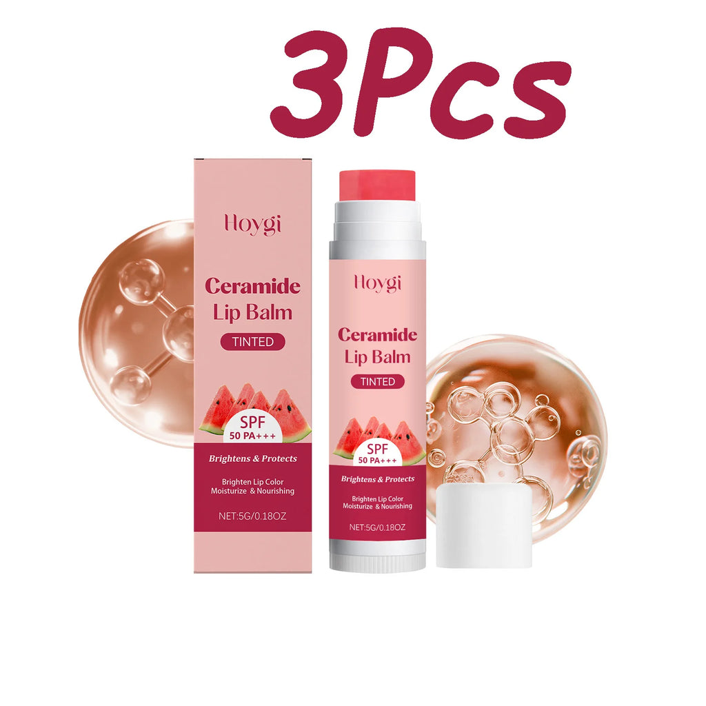 Hoygi Ceramide Lip Balm – Brightening & Hydrating Repair Lip Balm Oasis Select 3 x 5g Boxed