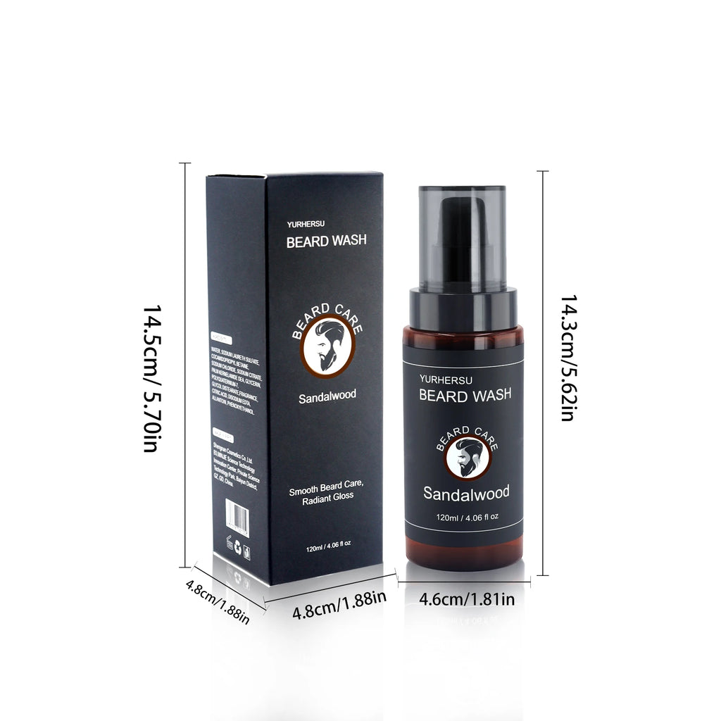 YURHERSU Men's Beard Shampoo – Deep Cleansing & Softening Beard Shampoo Oasis Select