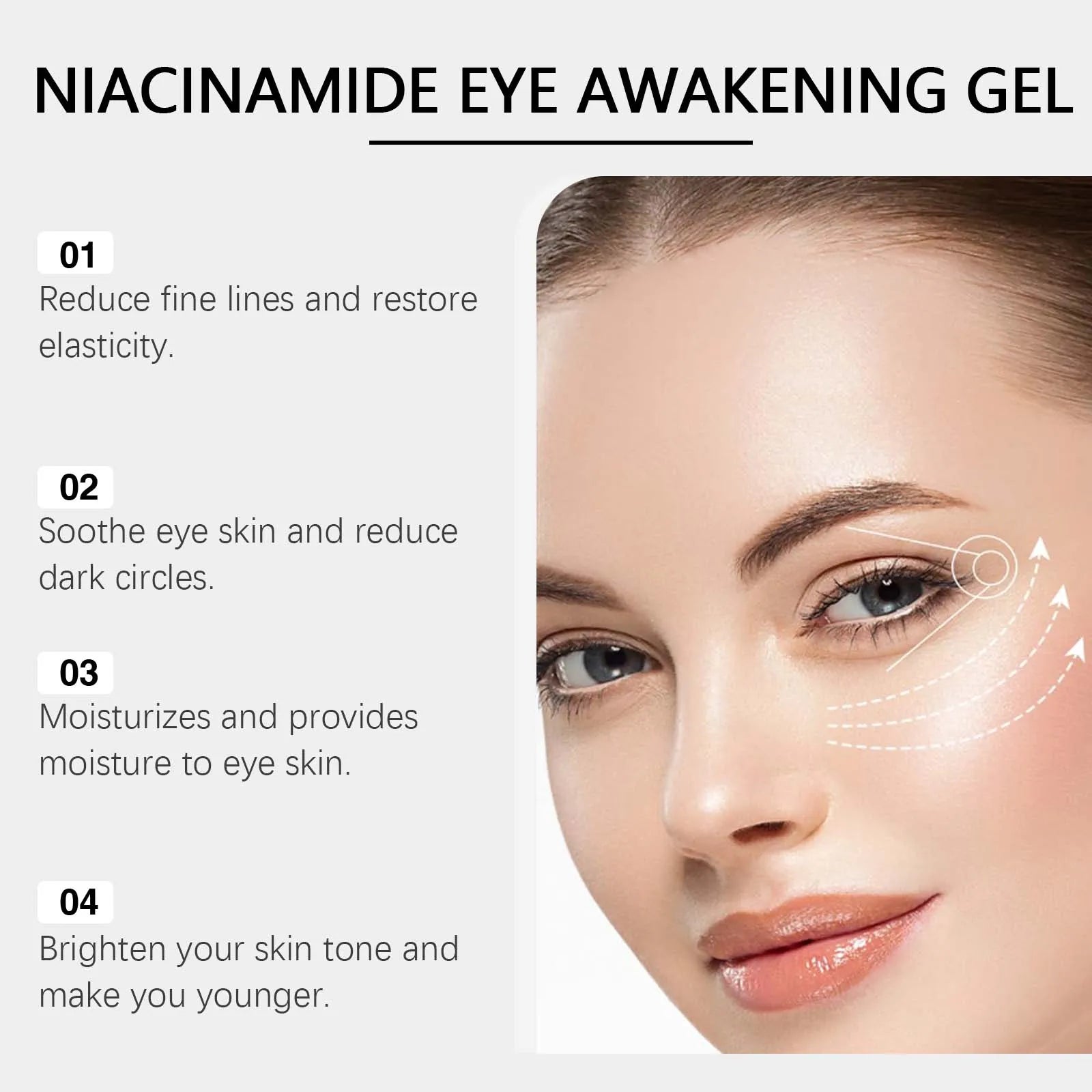 Hoygi Nicotinamide Eye Cream – Dark Circles & Bags Gel Eye Cream Gel Oasis Select