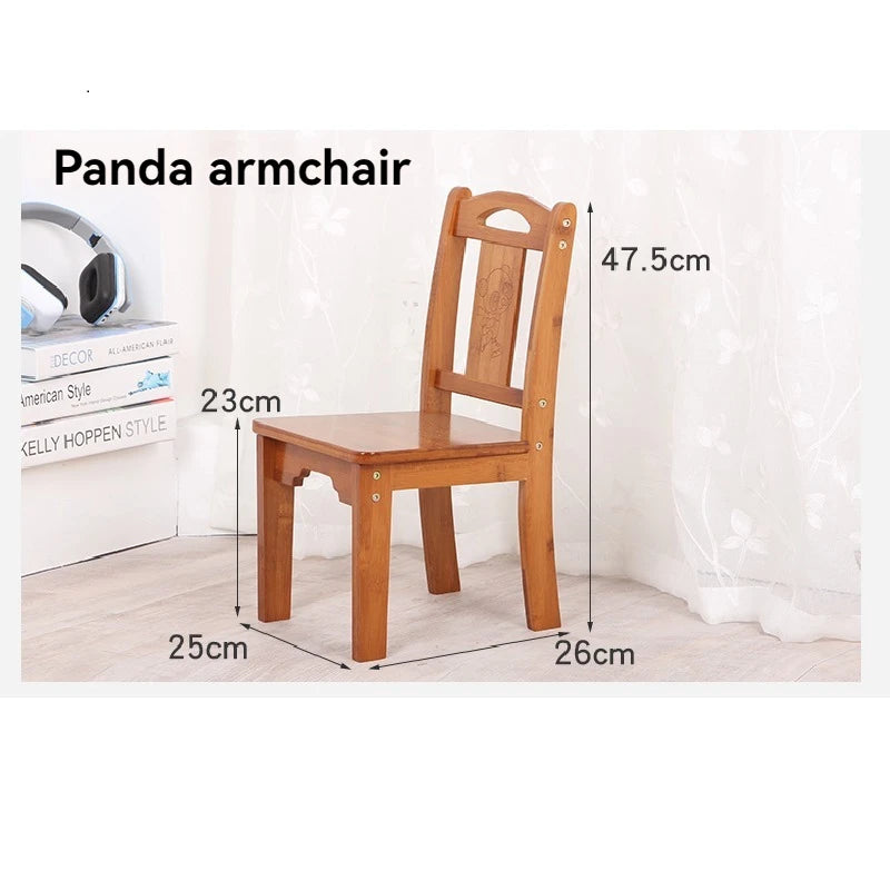 Small stool, square stool, round stool, backrest chair, small bamboo stool, low stool, children's dining chair, home living room Oasis Select medium size