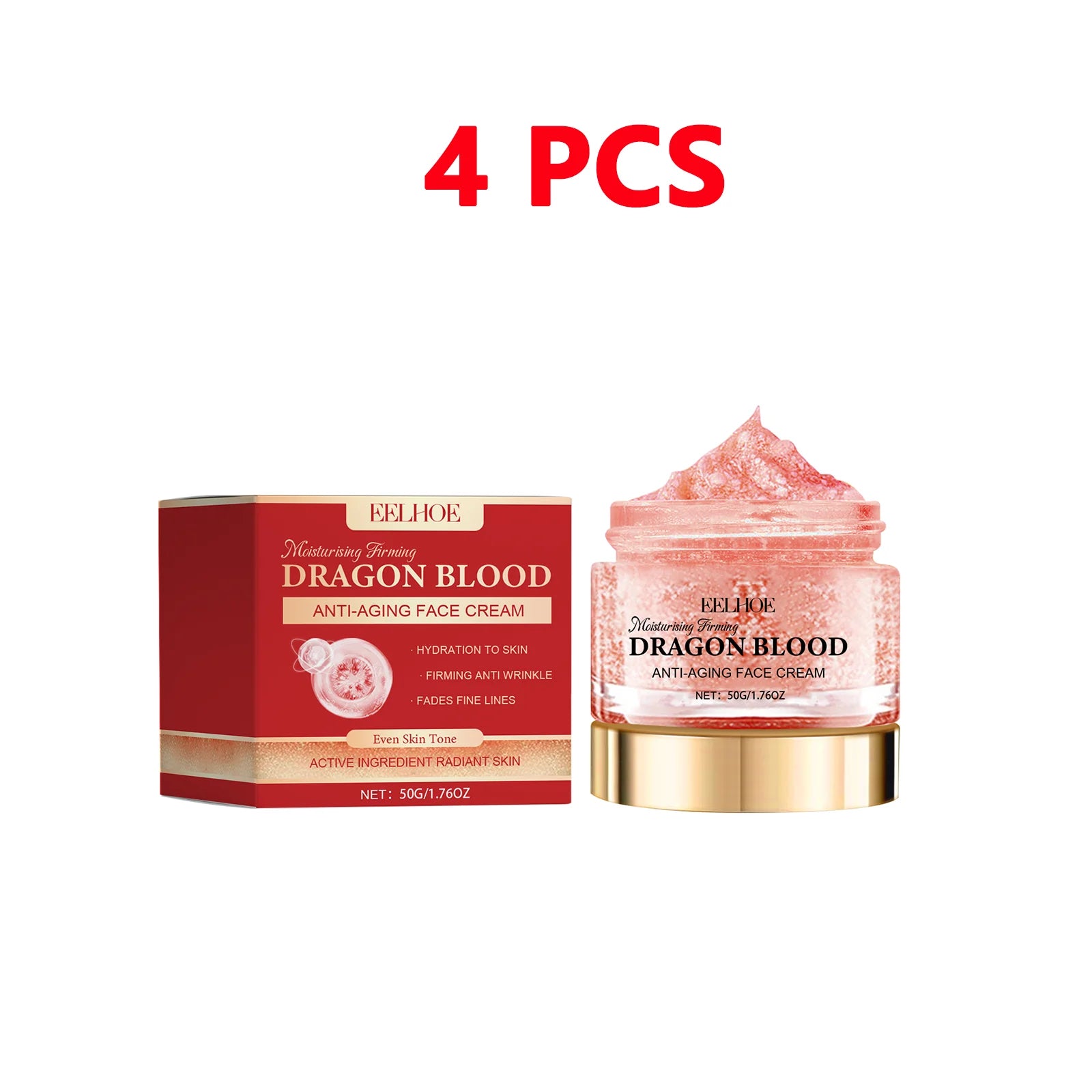 Dragon's Blood Hyaluronic Acid Anti-Aging Face Moisturizer Face Moisturizer Cream Oasis Select 4pcs