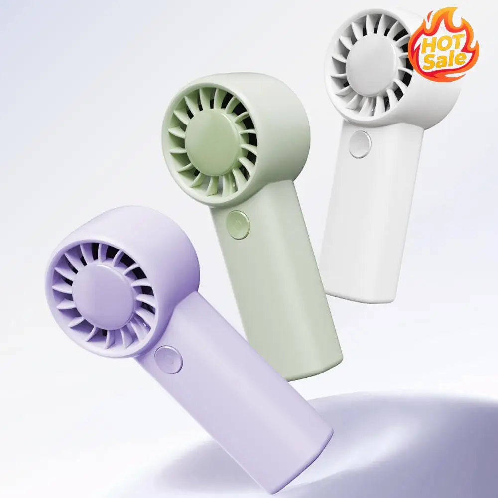 Mini Handheld Fan 3 Speed Adjustable Personal Fans Type-C Rechargeable Build in 500mAh Battery for Travel Outdoor Office Oasis Select