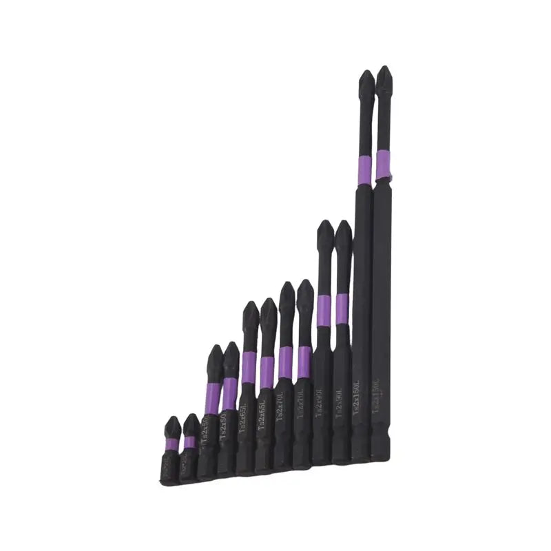 LIKE WISH Alloy Steel Drill Bits With Phillips Screwdriver Bits Magnetic Screwdriver Set (2Set) Oasis Select Black