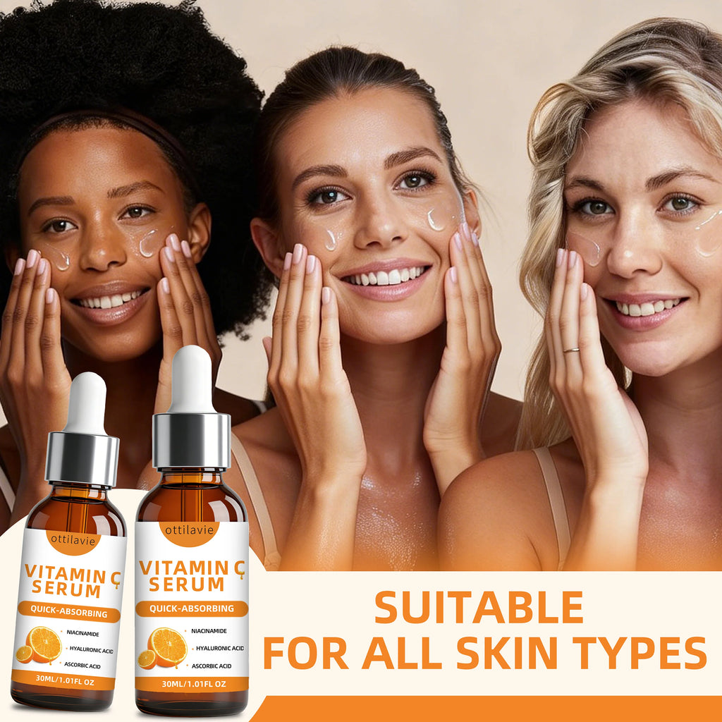 Ottilavie Vitamin C Face Serum 2-Pack – Firming & Moisturizing Vitamin C Face Serum Oasis Select