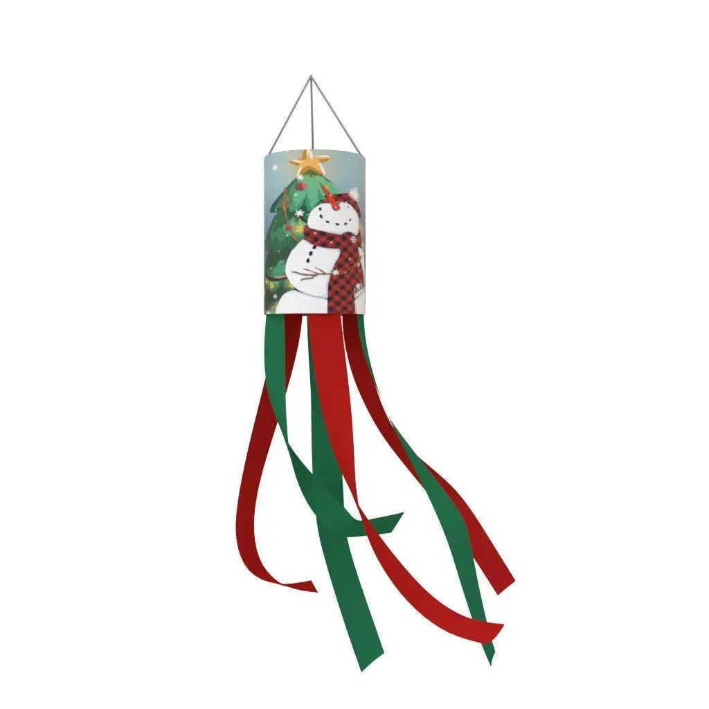 Christmas Wind Tunnel Flags Courtyard Gardens Outdoor Decorative Wind Chimes Wind Bags Hanging Flags Oasis Select 04 one meter