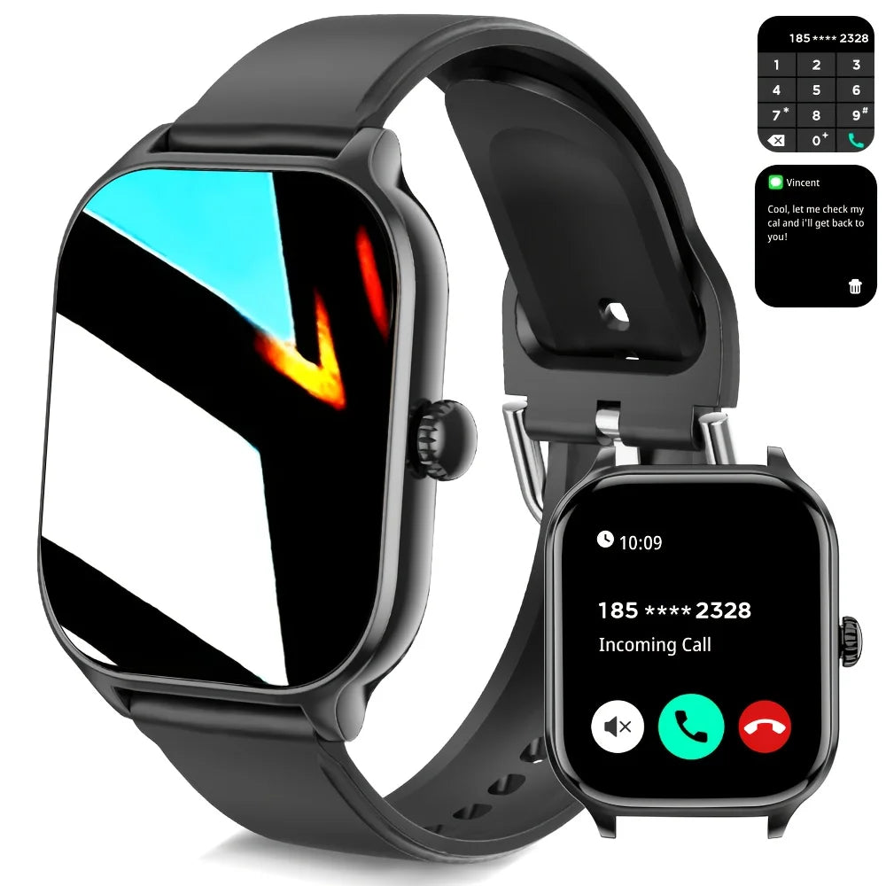 LAXASFIT H9 Smart Watch – Bluetooth Calls & Fitness Tracker Smart Watch Oasis Select Black