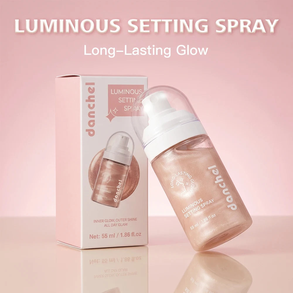 Luminous Setting Spray Smudge-resistant Quick-drying Non-sticky Long Lasting Locks Makeup Luminous Dewy Finish Setting Spray Oasis Select