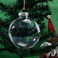 Clear Fillable Plastic Ball Ornaments 60/80/100mm – DIY Xmas