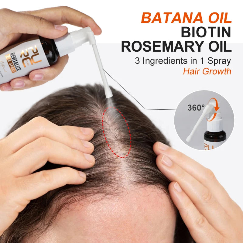 PURC Batana Hair Growth Set Nourishing Anti Hair Loss Hair Oil & Spray & Mask Treatment Rosemary Oil Biotin Hair Care Set Oasis Select