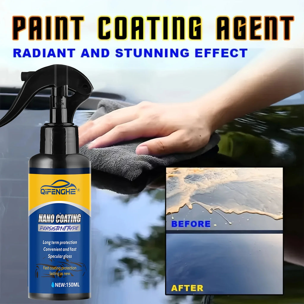 Car Coating Agent, Shiny Car Stuff, Car Maintenance Products, Polishing And Waxing Set, with Two Sponge Brushes And A Towel, Car Oasis Select