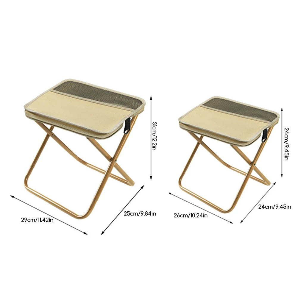 Portable Folding Camping Stool with Carry Bag | 265 lb