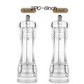 Acrylic Pepper Mill & Salt Shaker Set – Ceramic Grinder Combo Salt & Pepper Mill Set Oasis Select 2X6 inch
