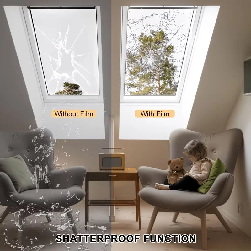 Transparent Safety Glass Explosion-Proof Glass Film Window Film Protective Film Self-Adhesive Shatterproof And Explosion-Proof. Oasis Select