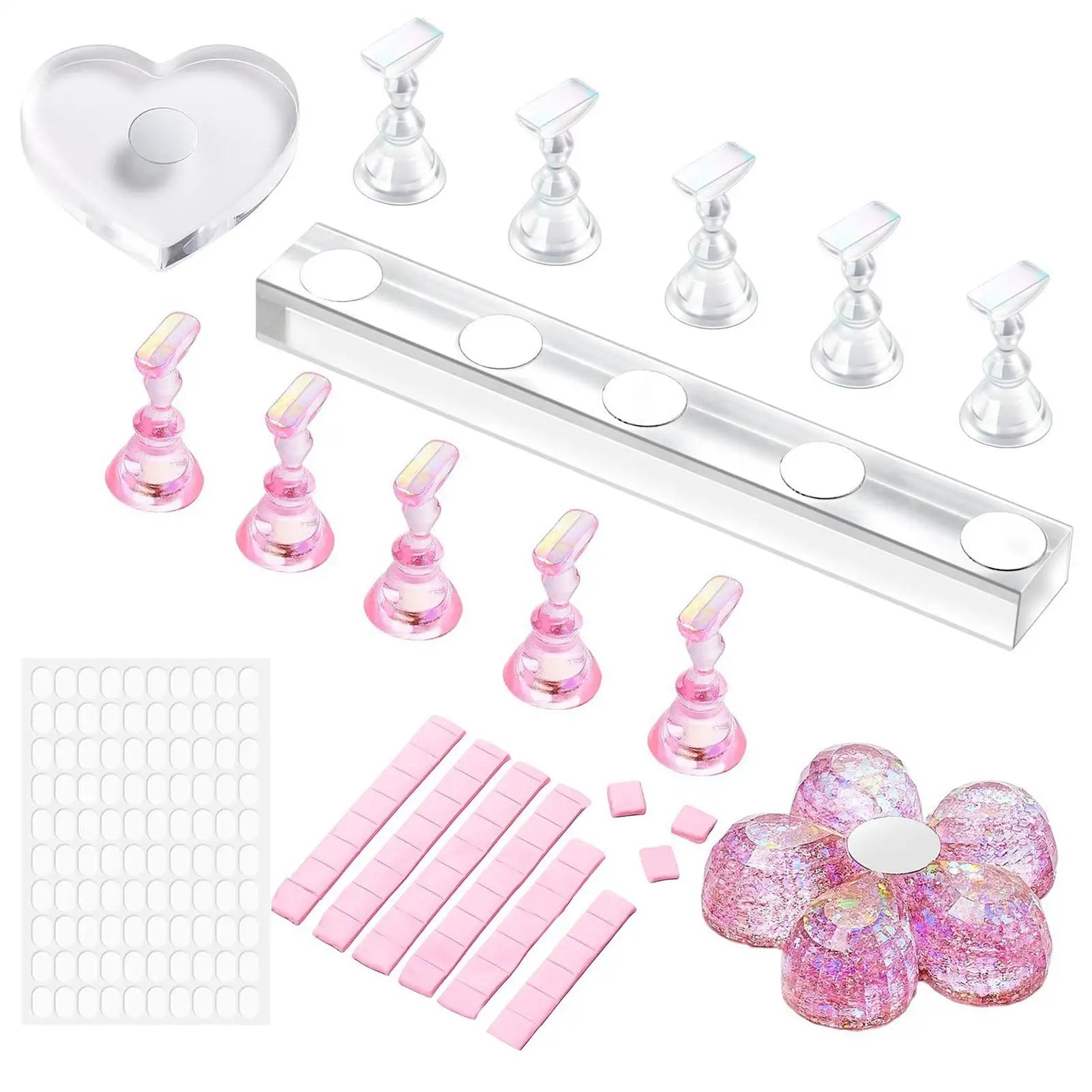 Magnetic Nail Stand Set | Press-On Nail Display & Art Holder Nail Art Stand Oasis Select