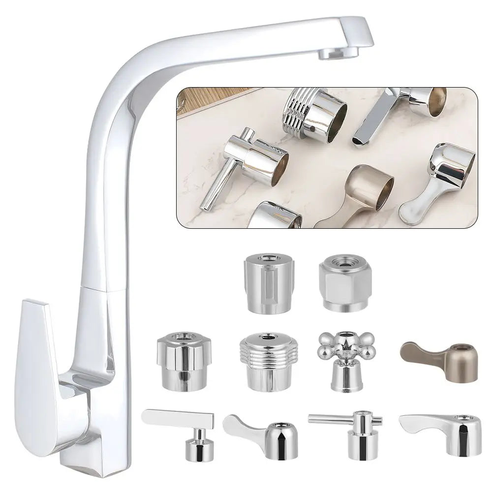 Triangle Valve Small Spout Dish Basin Faucet Handle Switch Handle Accessories Single Cold Quick Open Valve Core Handwheel Oasis Select