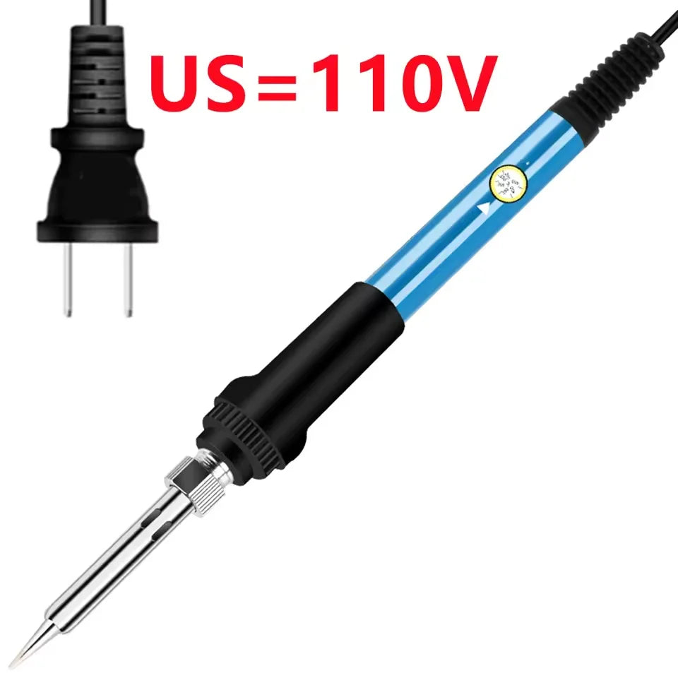 110V 220V 60W US/EUPlug Electric Soldering iron 908 Adjustable Temperature Solder iron With quality soldering Iron stand Oasis Select US-110V