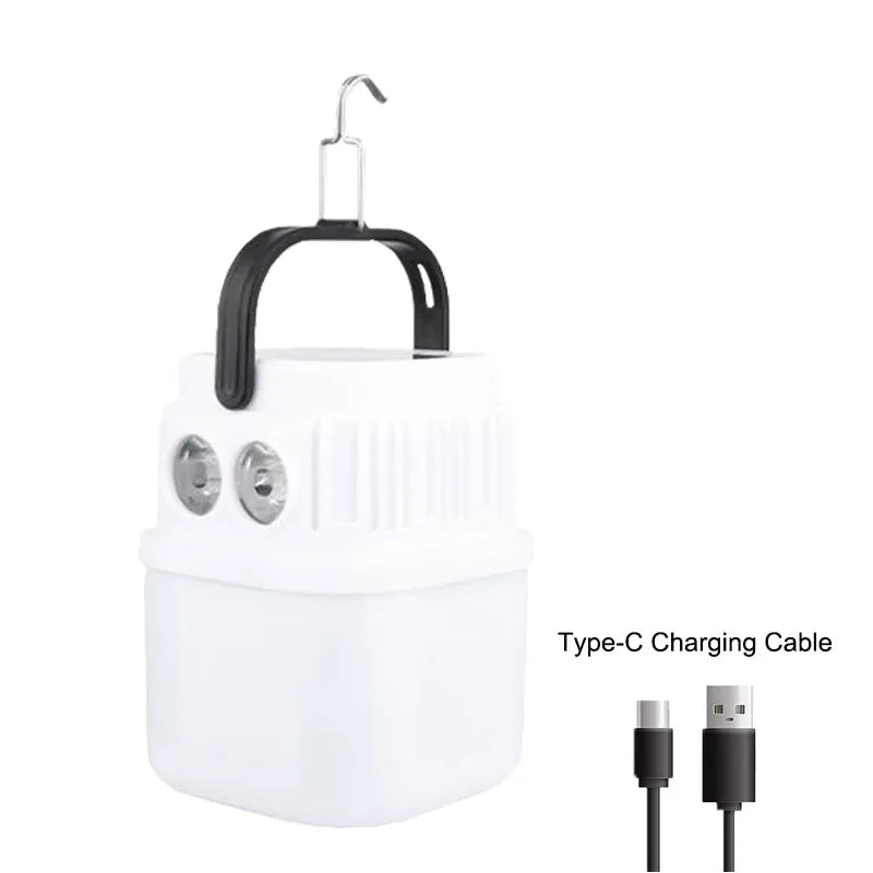 Powerful Solar-Powered Charging Outdoor Camping Light Tent Light Multi-Function Type-C Rechargeable Emergency Light Oasis Select KT668