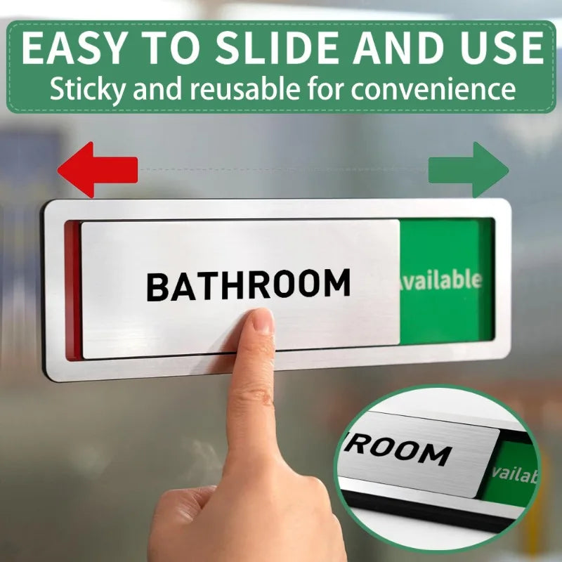 Office Room Sliding Status Sign Multi-function Adjustable Indicator Creative Decor Door Sticker for Meeting Room Decoration Oasis Select