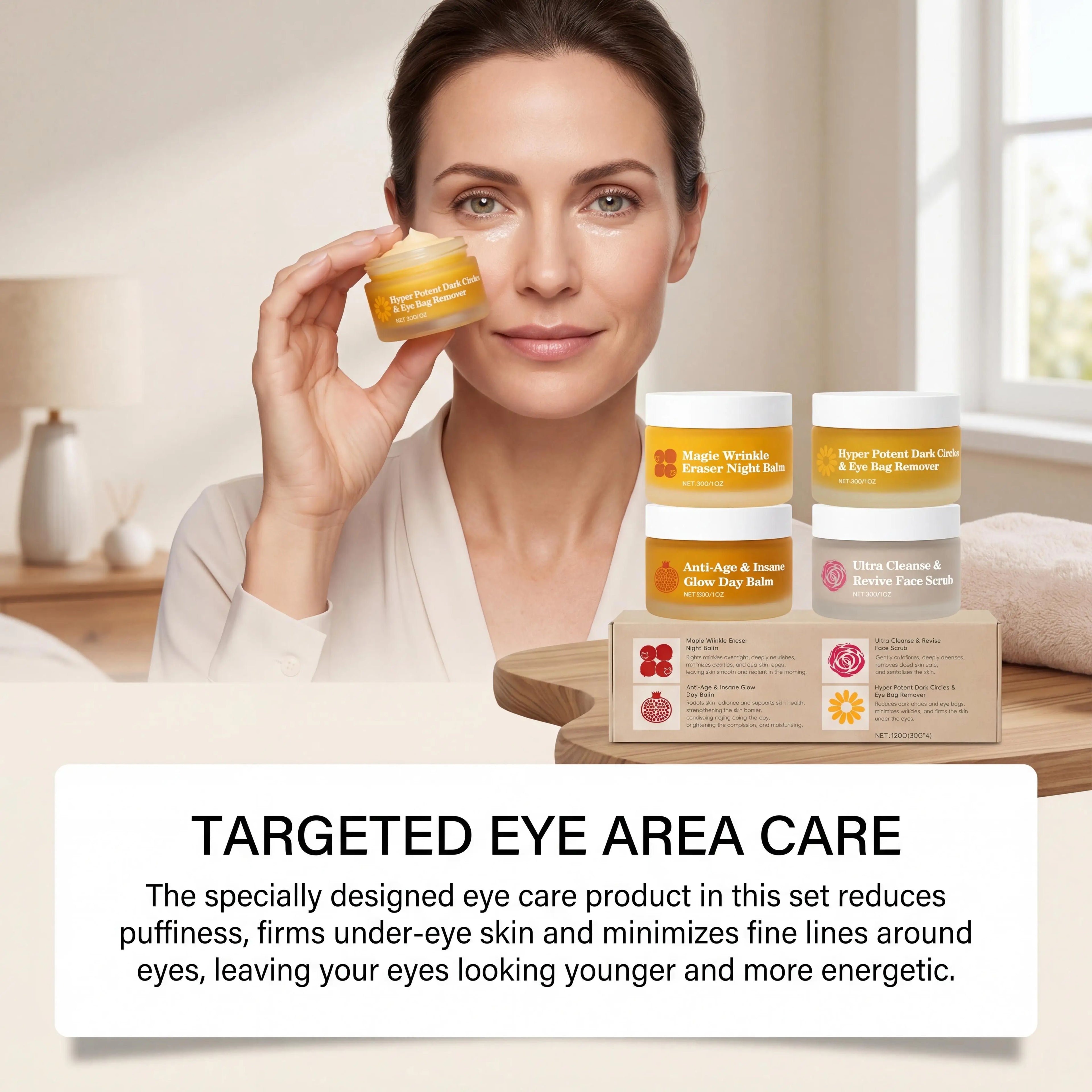 Day Night Skincare Set Moisturizing Repair Skin Barrier Brightening Facial Skins Multi Functional Skincare Eye Face Care Combov Oasis Select